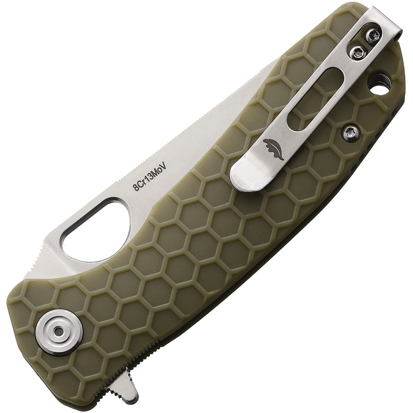 HB1300 Medium Leaf Linerlock Green