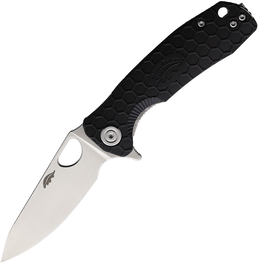 HB1308 Small Leaf Linerlock Black
