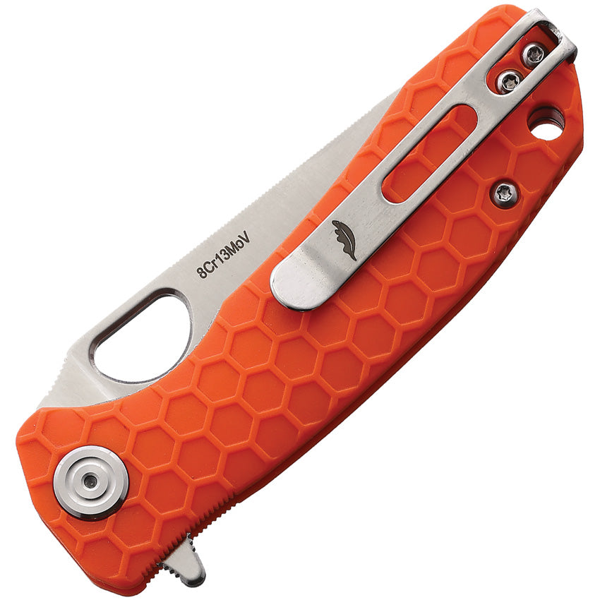 HB1313 Small Leaf Linerlock Orange