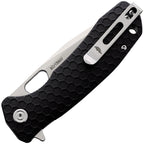 HB1321 Large Linerlock Tanto Black