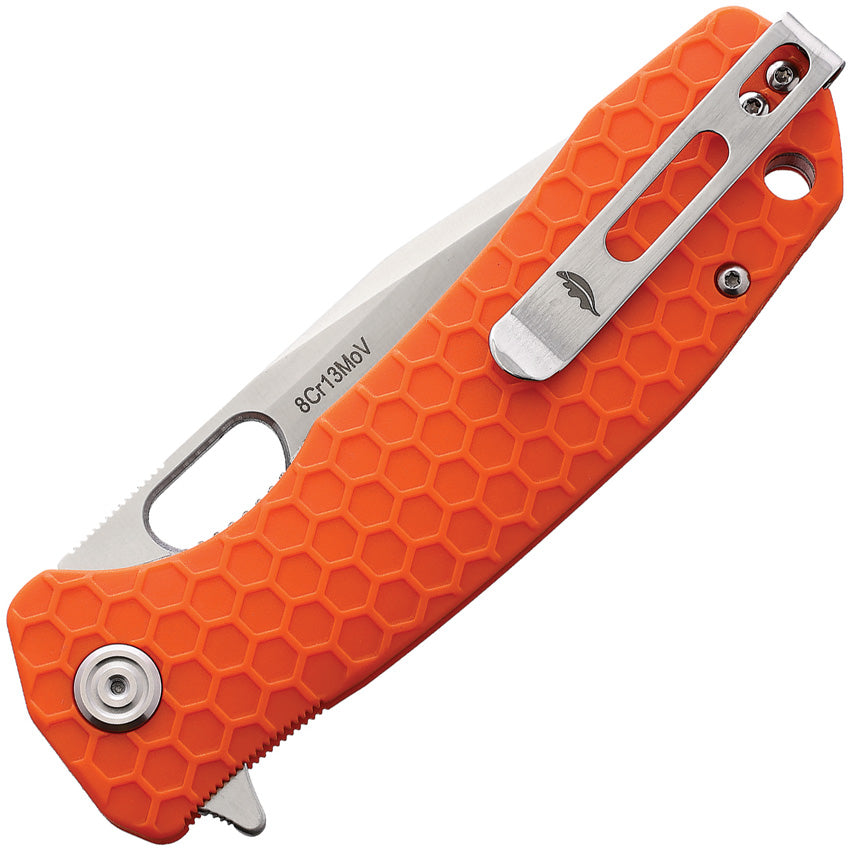HB1326 Large Linerlock Tanto Orange