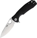 HB1386 Medium Leaf Linerlock Black