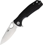 HB1386 Medium Leaf Linerlock Black