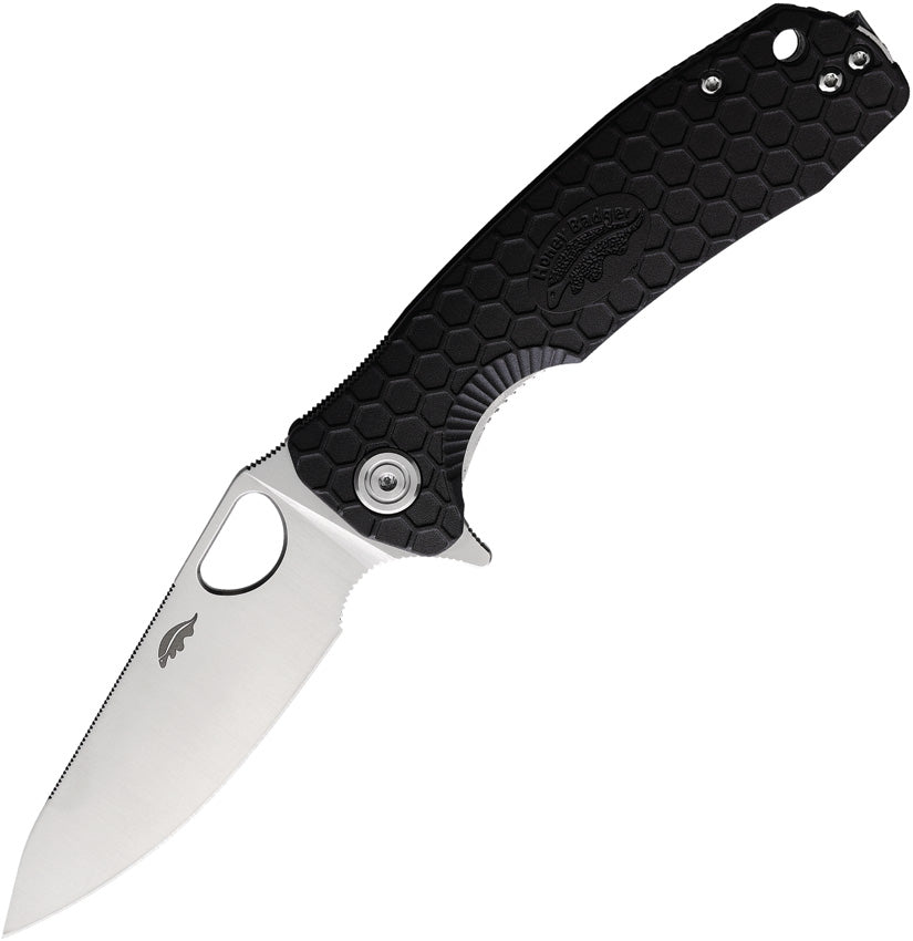 HB1386 Medium Leaf Linerlock Black