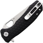 HB1386 Medium Leaf Linerlock Black