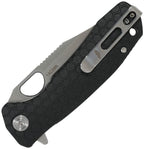 HB4087 Honey Badger Knives Medium Linerlock CP Black