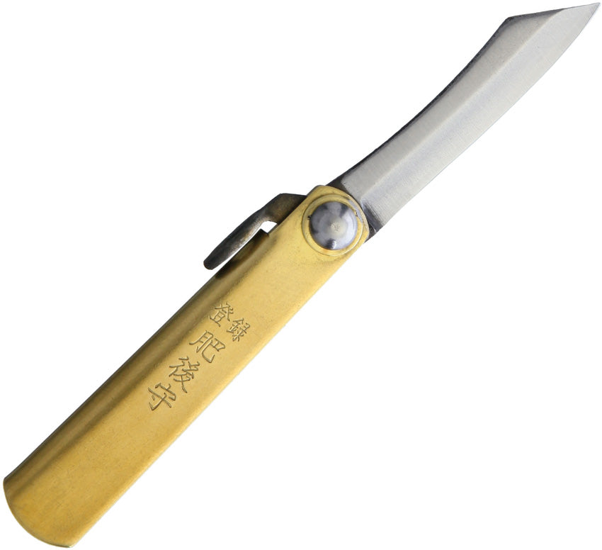 HIGO01BS Higonokami SK Folder Brass Blue Sheath