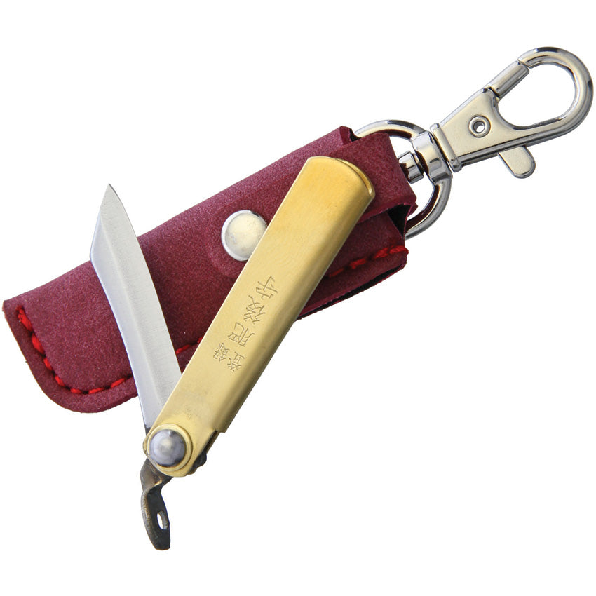 HIGO01RS SK Folder Brass Red Sheath