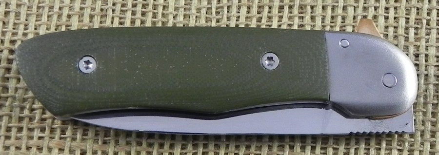 MMML02 Martin Mladek MLADEK-LOCK Green G-10 - Nože Nůž - Custom Production