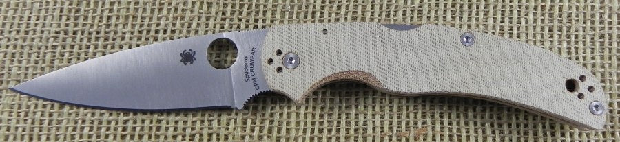 SC244MPCW Spyderco Native Chief Brown Micarta