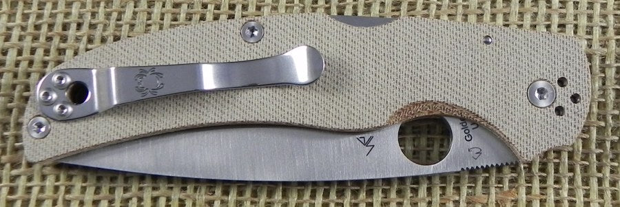 SC244MPCW Spyderco Native Chief Brown Micarta