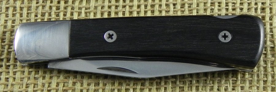 MMLSI0E Martin Mladek Lockback SEKI Japan Blade ATS-34 Eben Handle - Nože Nůž - Custom Production
