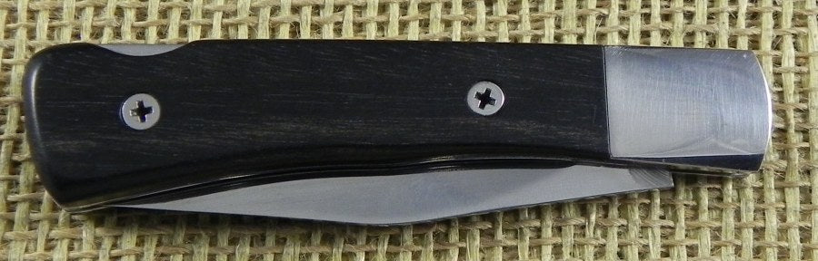 MMLSI0E Martin Mladek Lockback SEKI Japan Blade ATS-34 Eben Handle - Nože Nůž - Custom Production