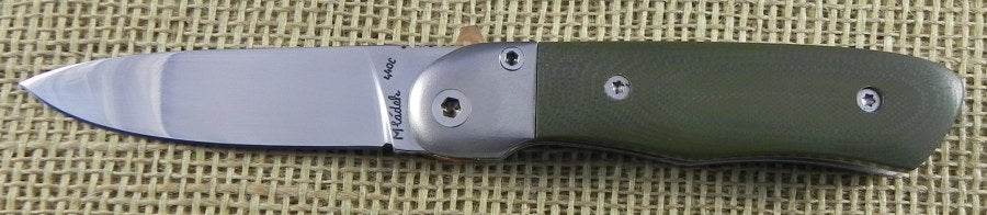 MMML02 Martin Mladek MLADEK-LOCK Green G-10 - Nože Nůž - Custom Production