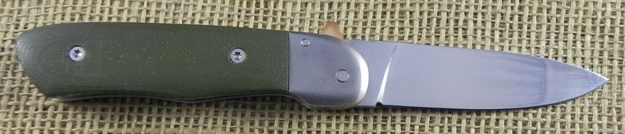 MMML02 Martin Mladek MLADEK-LOCK Green G-10 - Nože Nůž - Custom Production