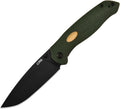 J1938BMGN Aes Linerlock Green Micarta