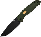 J1938BMGN Aes Linerlock Green Micarta
