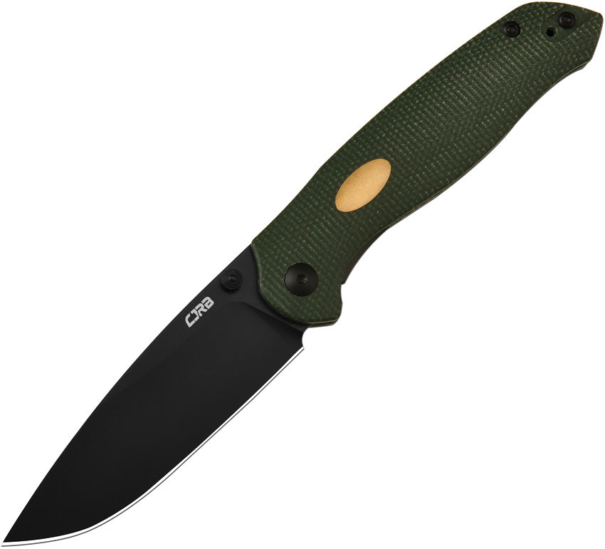 J1938BMGN Aes Linerlock Green Micarta