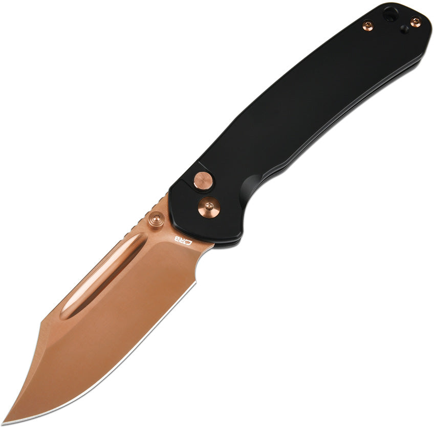 J1942RG Bowie Pyrite Button Lock Rose – KnivesKnife