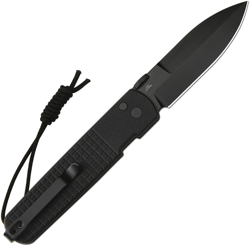 J1951BBK Locust Button Lock Black G10