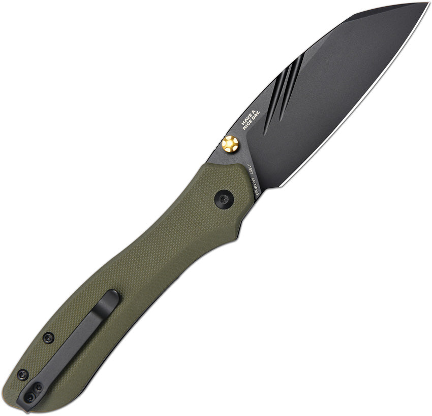 J1957GN Fugly Linerlock Green G10