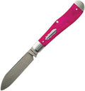 Jack Wolf Eureka slip joint pocket knife with satin 14C28N spear point blade and purple smooth bone handle (JW44151)