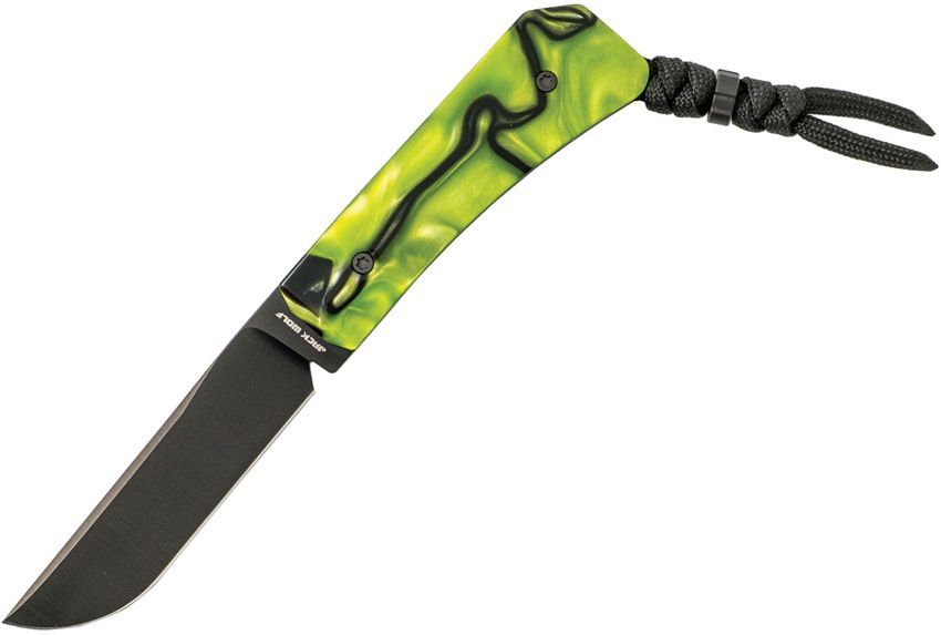 JW54366 Jack Wolf Knives Pioneer Fixed Blade Toxic Kir