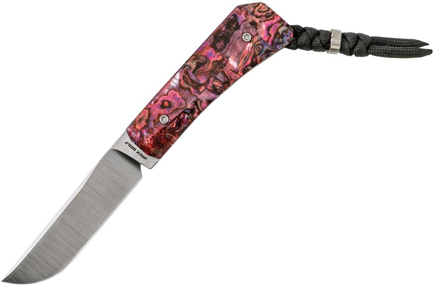 JW54367 Jack Wolf Knives Pioneer Fixed Blade Red Abal