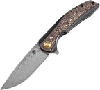 K1007E4 Kansept Accipiter Framelock Damascus
