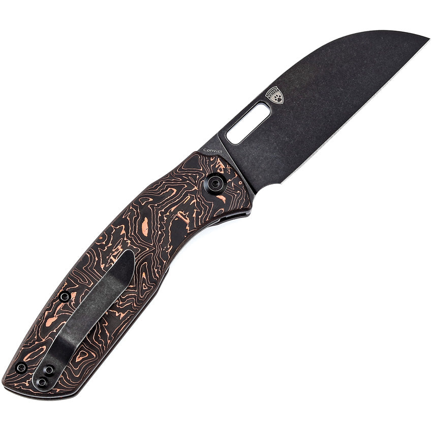K1023A4 Kansept Convict Framelock Copper CF