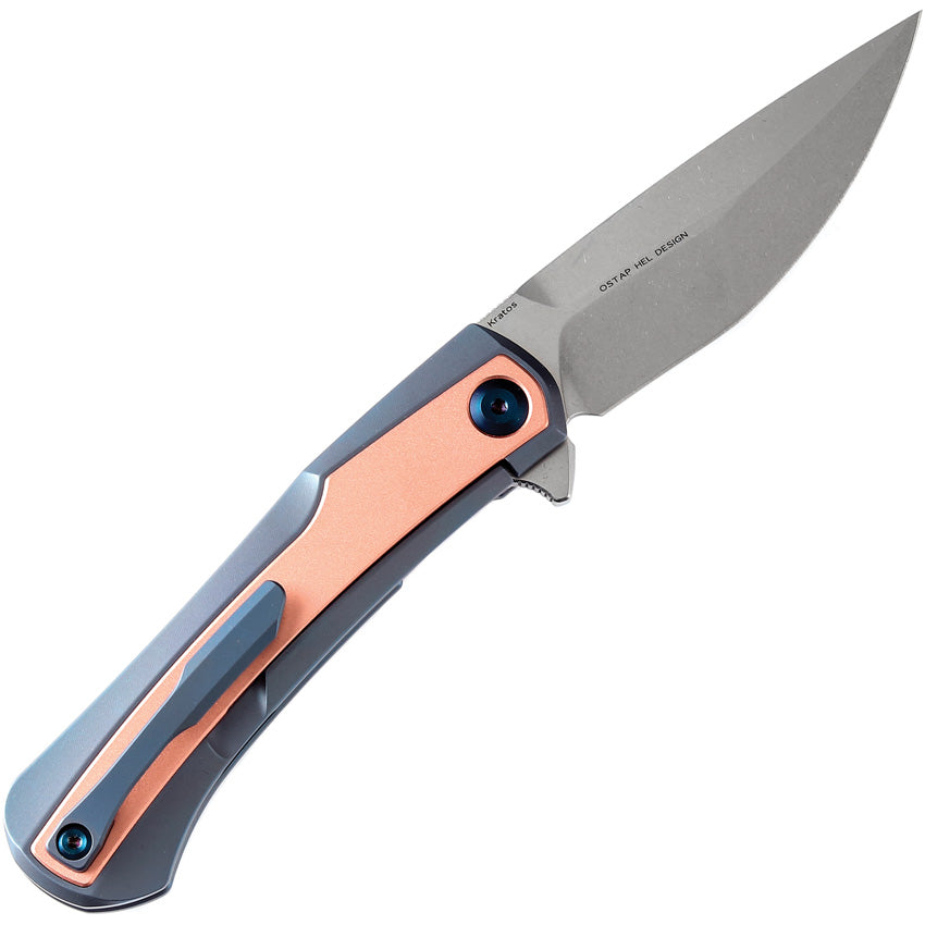 K1024A6 Kansept Kratos Framelock Blue Ti
