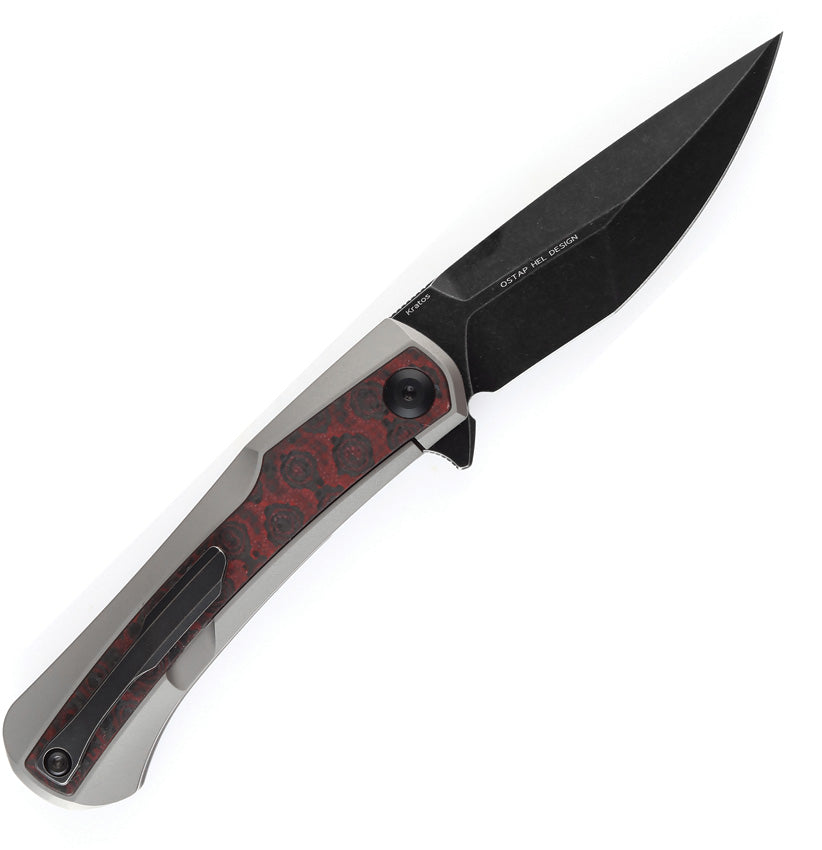 K1024A9 Kansept Kratos Framelock Red/Blk CF