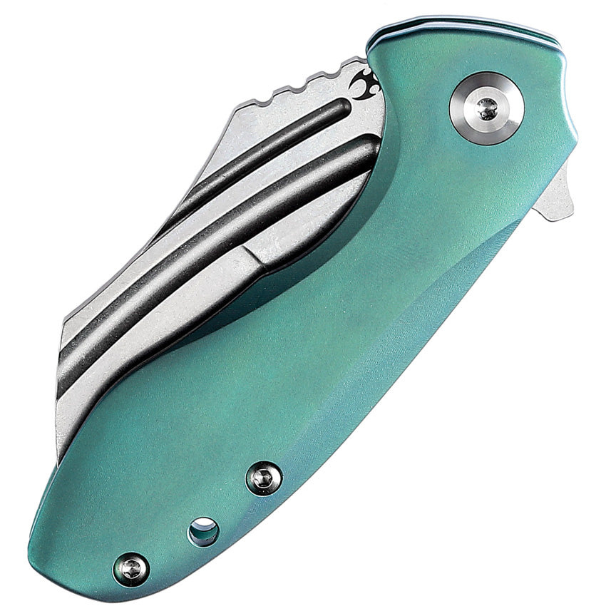 K1031A4 Kansept KTC3 Linerlock Green Ti