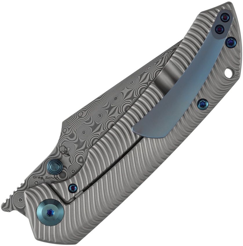 K1034C4 Kansept Fenrir Framelock Damascus