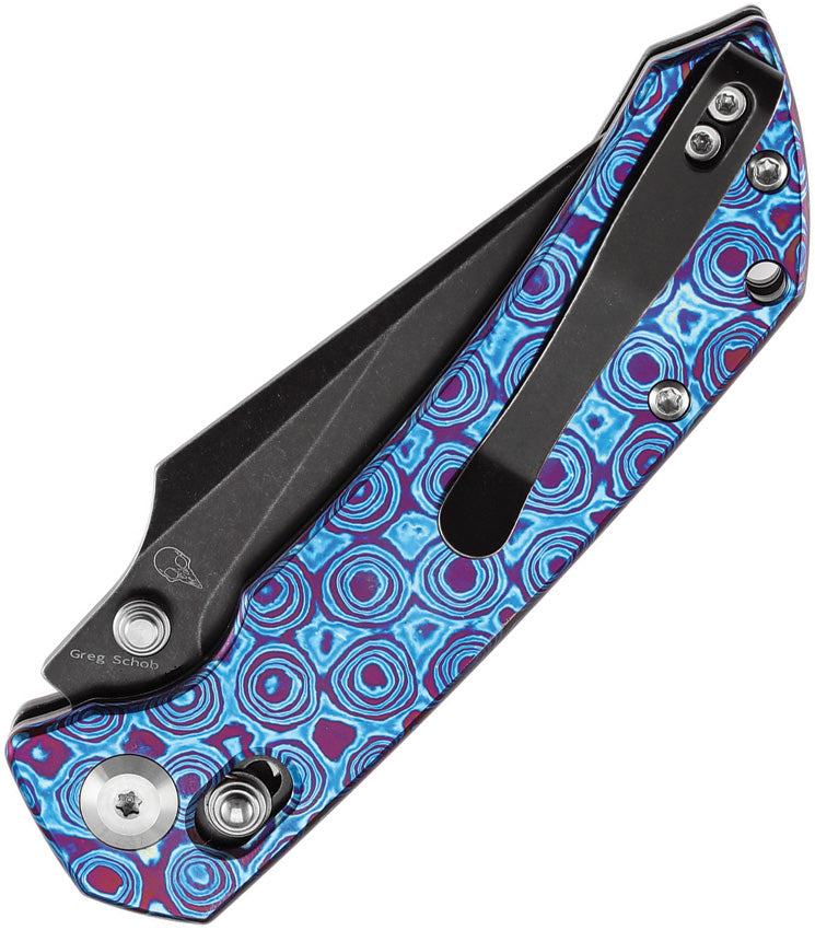 K1034V6 Kansept Fenrir Crossbar Lock Timascus