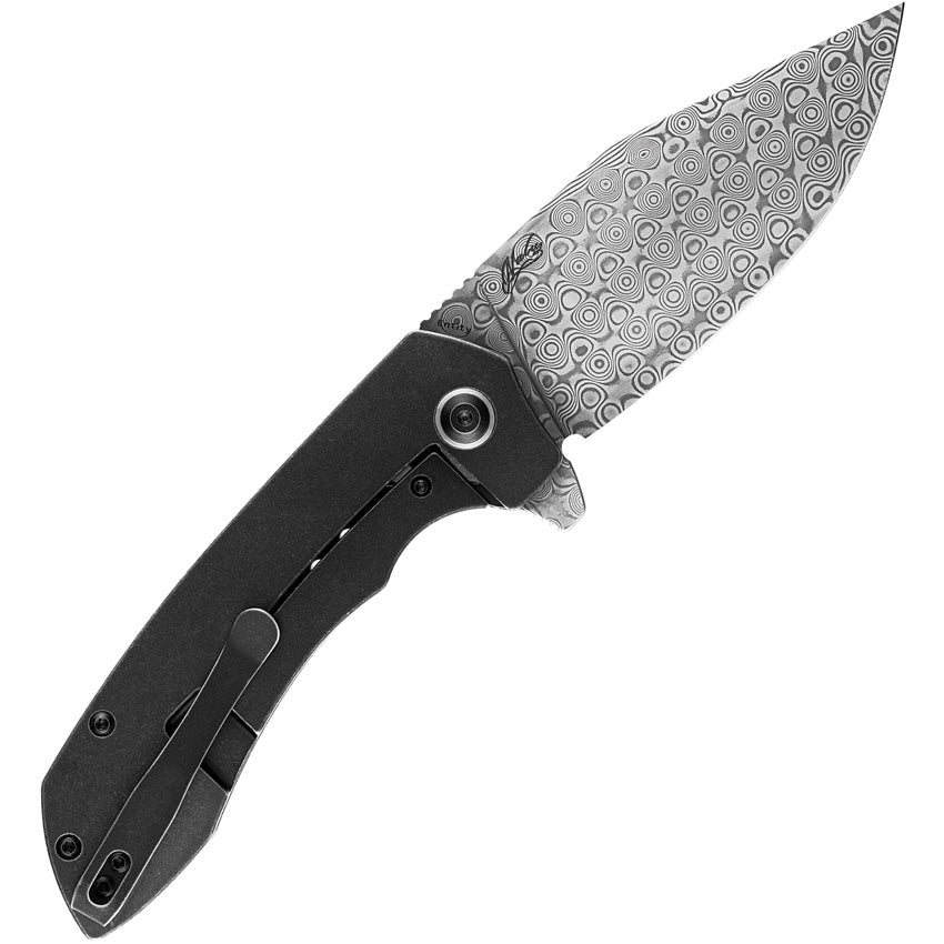 K1036B3 Kansept Entity Framelock Damascus