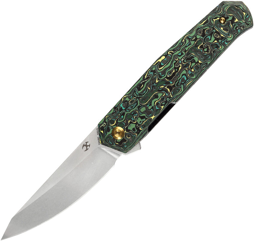 K1042B3 Kansept Integra Framelock Grn/Yel CF