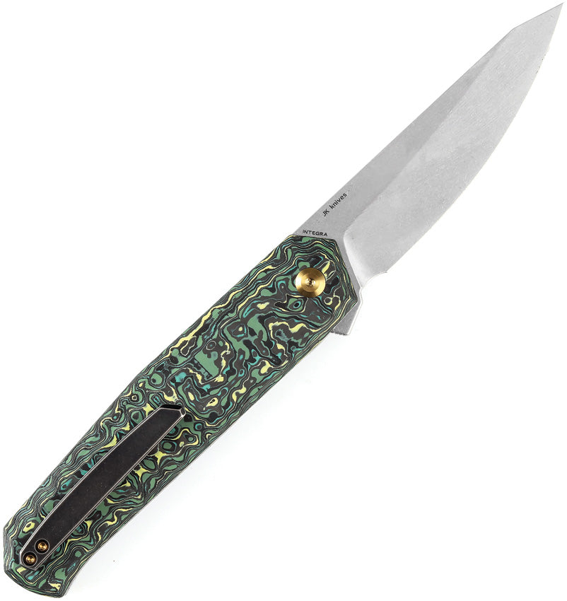 K1042B3 Kansept Integra Framelock Grn/Yel CF