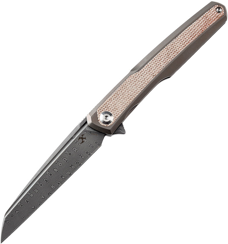 K1046D1 Kansept Arcus Framelock Damascus