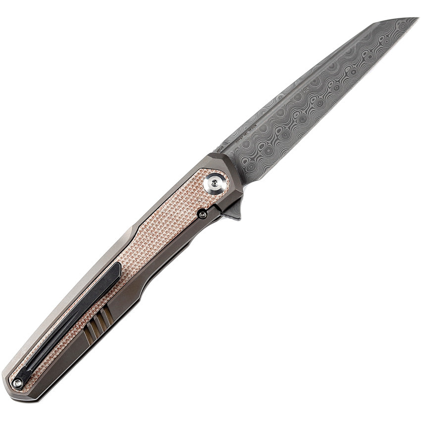 K1046D1 Kansept Arcus Framelock Damascus