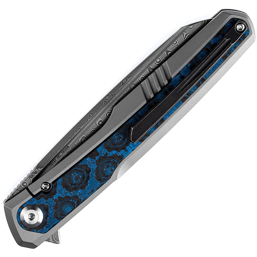 K1046D2 Kansept Arcus Framelock Damascus