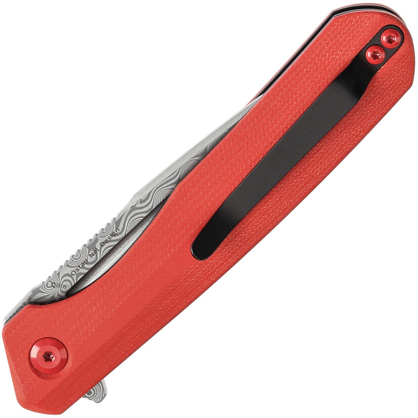 K1047A1 Kansept Qilin Linerlock Red Dam