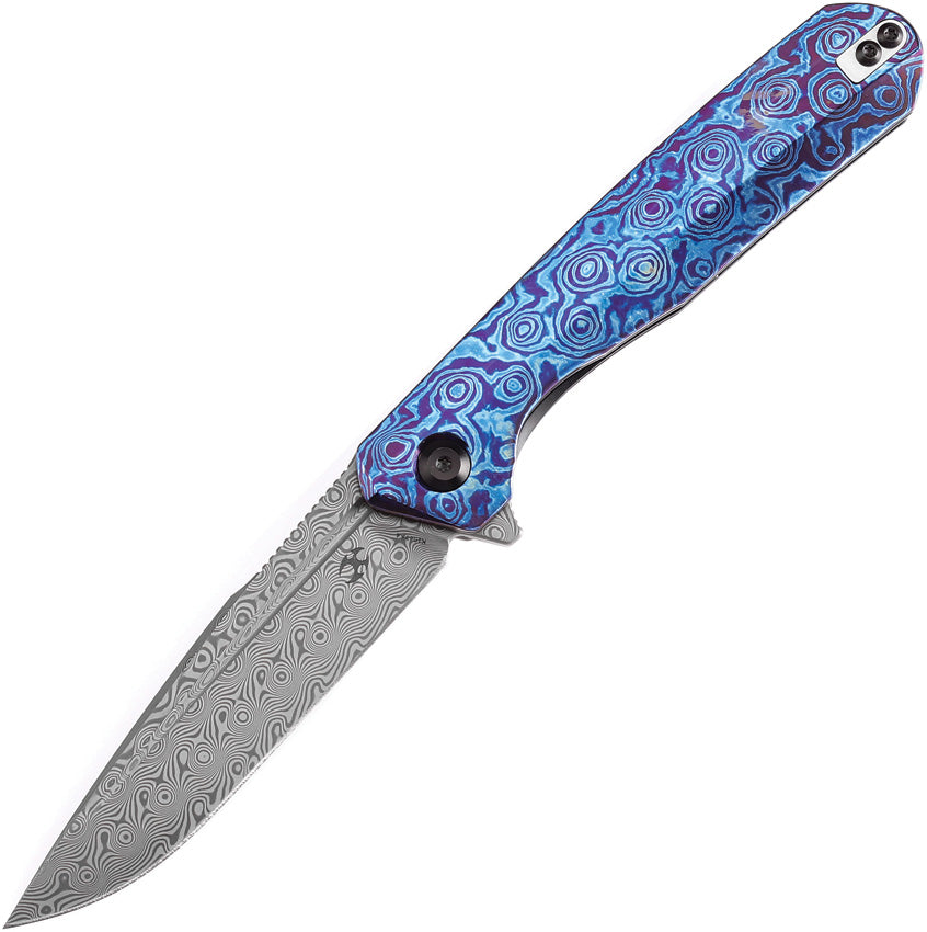 K1047A4 Kansept Qilin Linerlock Dama Timascus