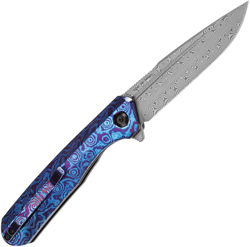 K1047A4 Kansept Qilin Linerlock Dama Timascus