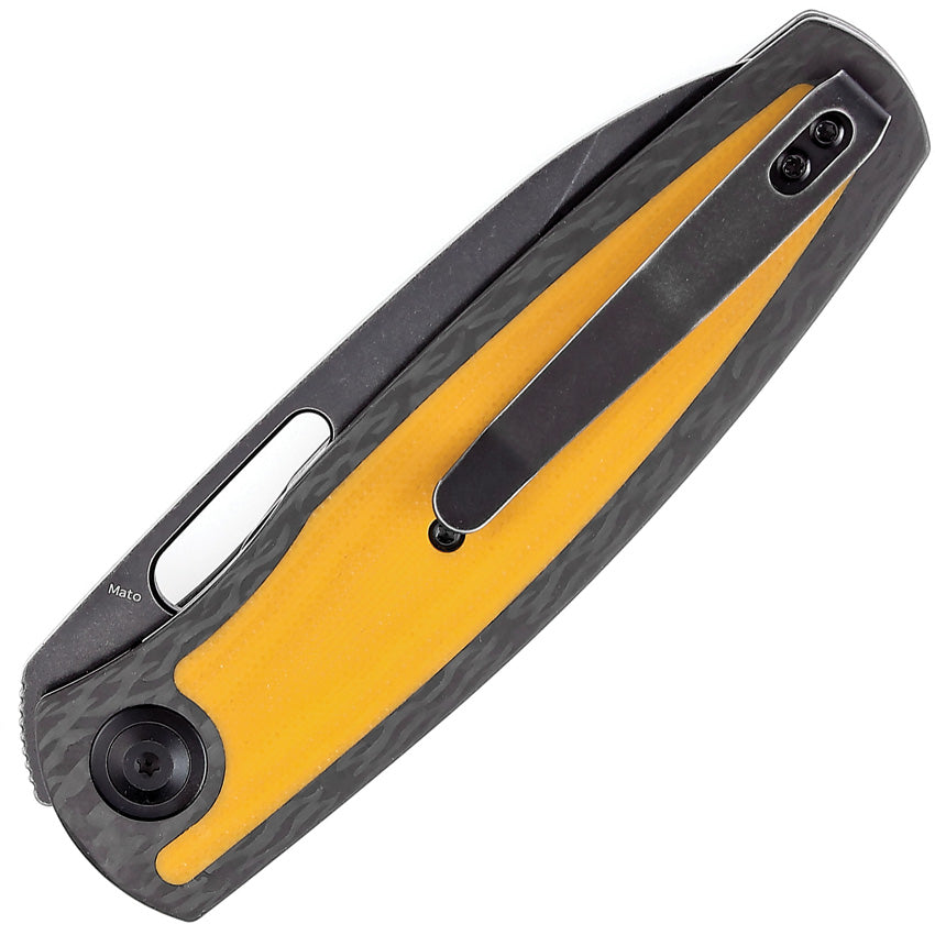 K1050A3 Kansept Mato Linerlock CF/Yellow