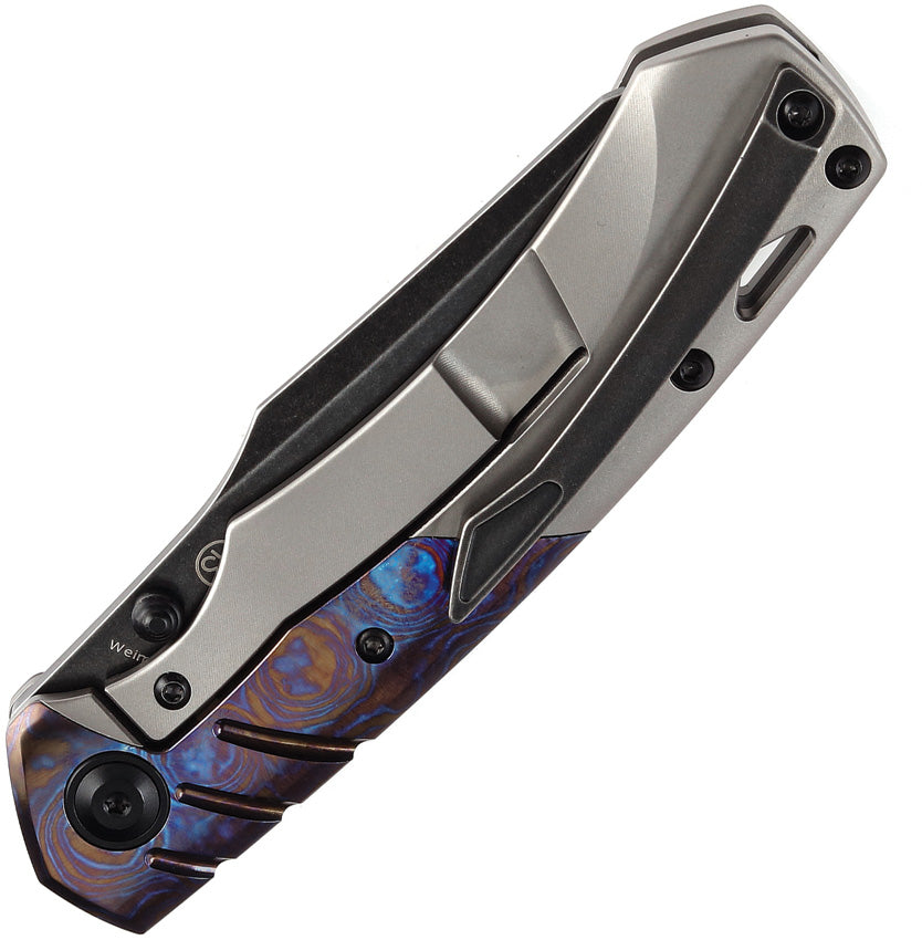 K1051A3 Kansept Weim Framelock Timascus