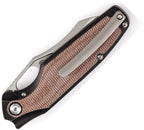 K1052A4 Kansept Tuckamore Framelock Micarta