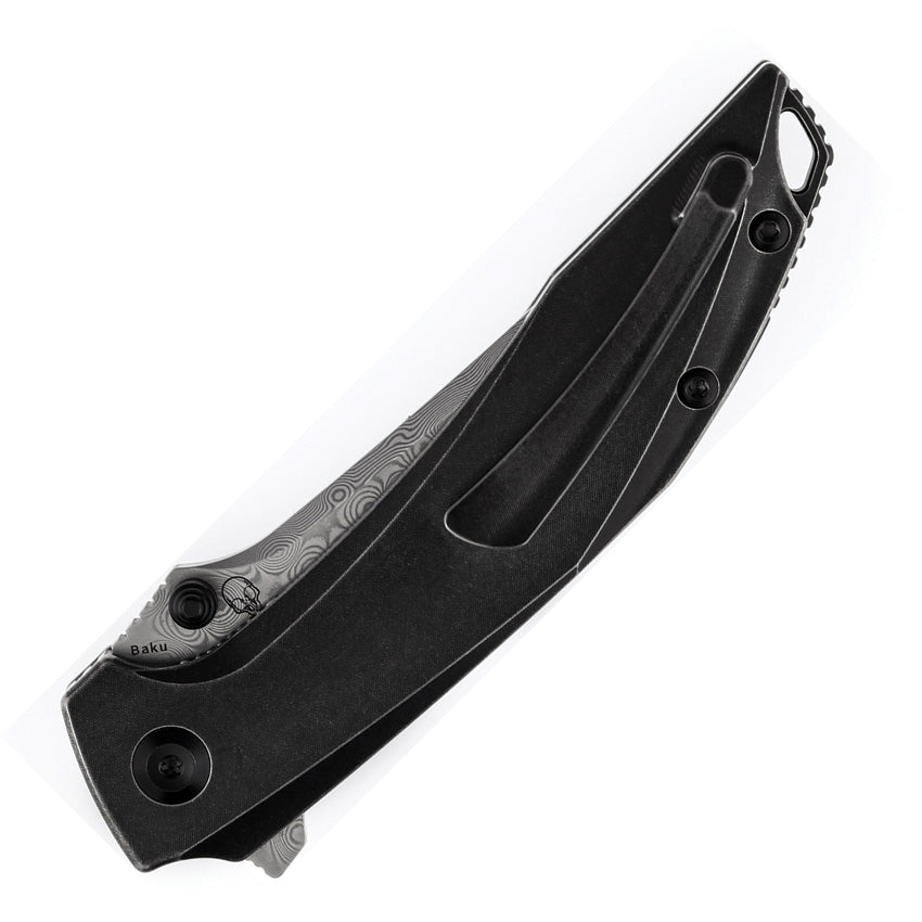 K1056A5 Kansept Baku Linerlock Black Damascus