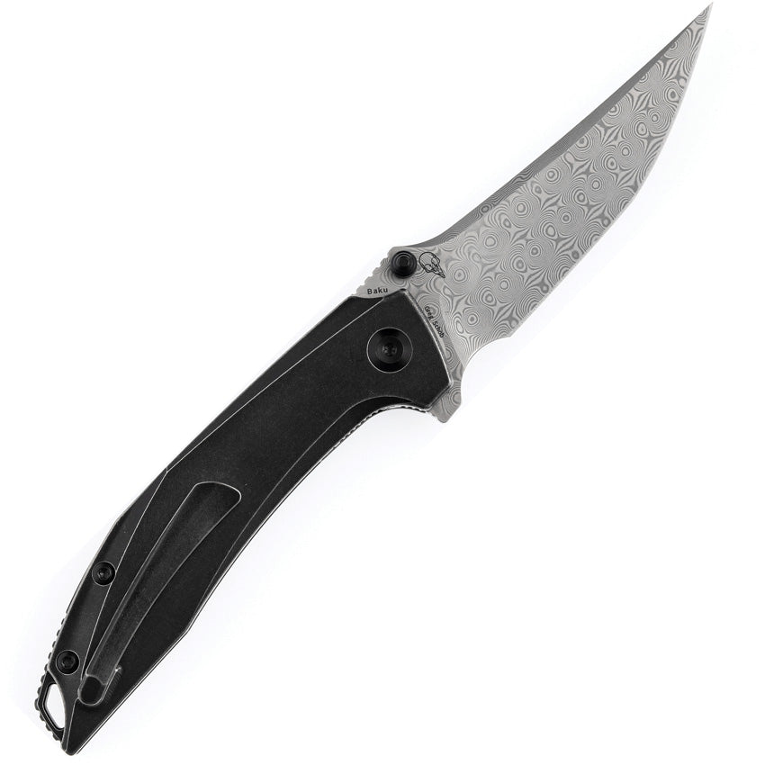 K1056A5 Kansept Baku Linerlock Black Damascus