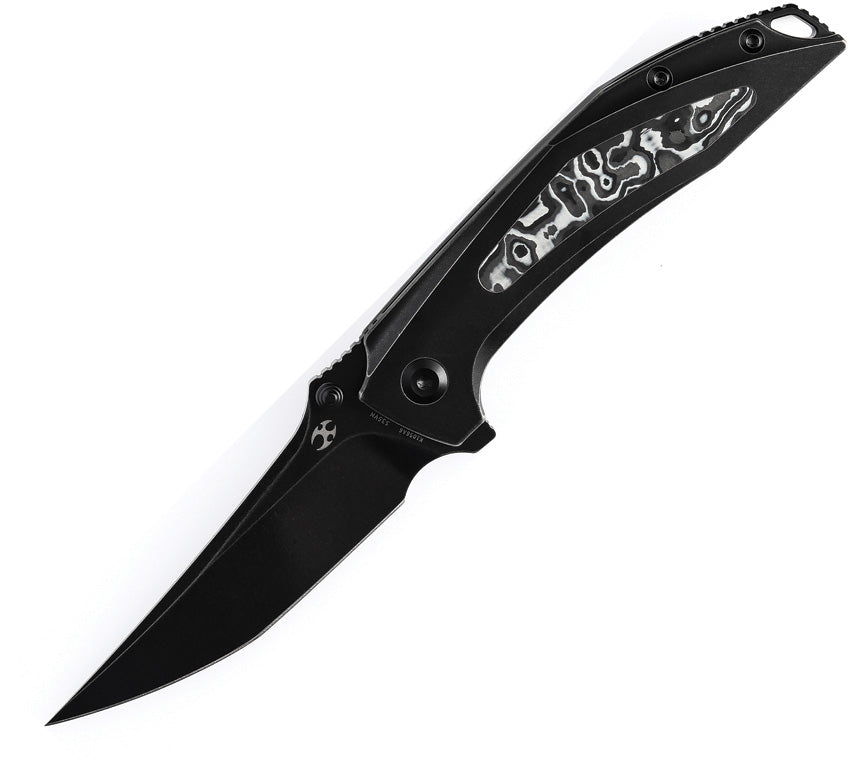 K1056A6 Kansept Baku Linerlock Blk/White CF